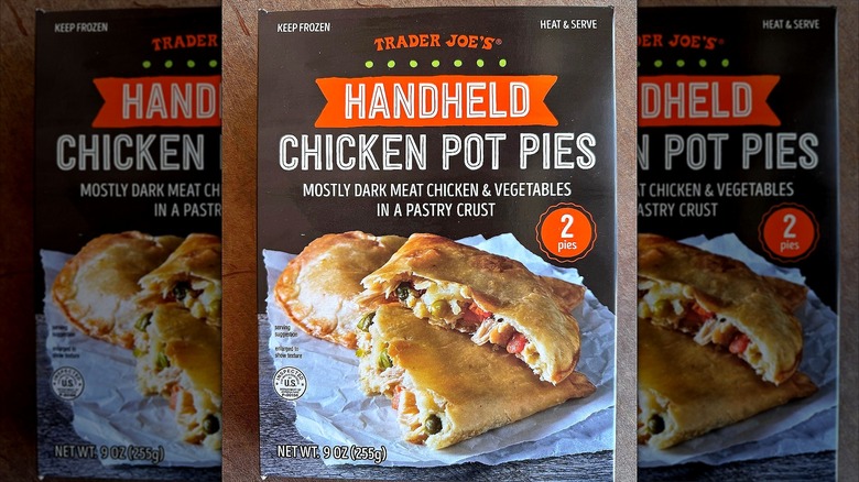 Box of Trader Joe's Handheld Chicken Pot Pies