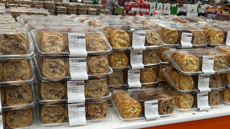 variety of packaged cookies at Costco