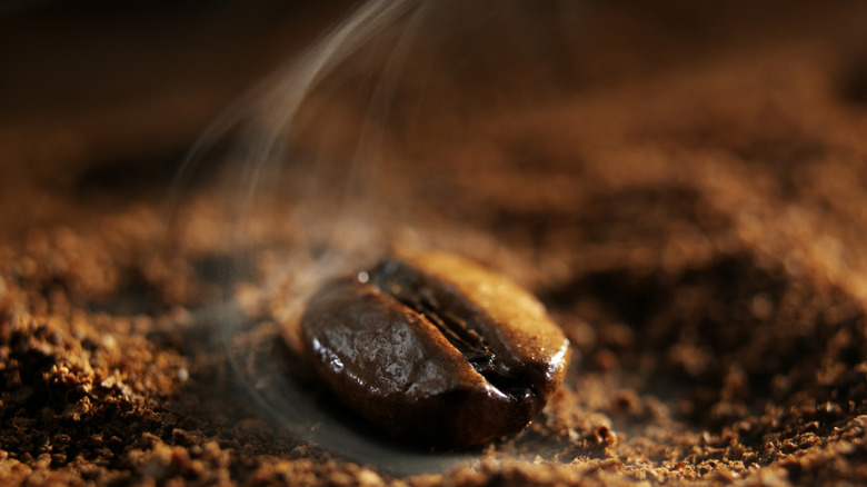 Off-gassing coffee bean.