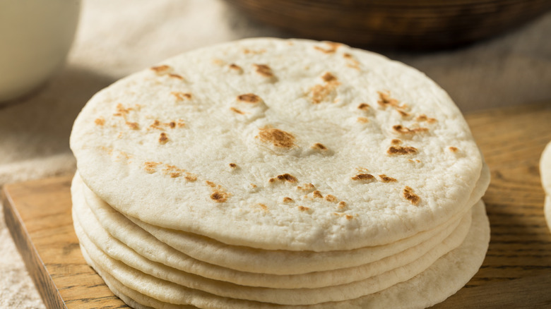 stack of tortillas