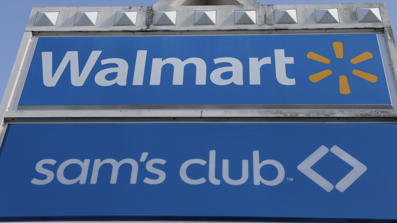 Walmart and Sam's Club signs