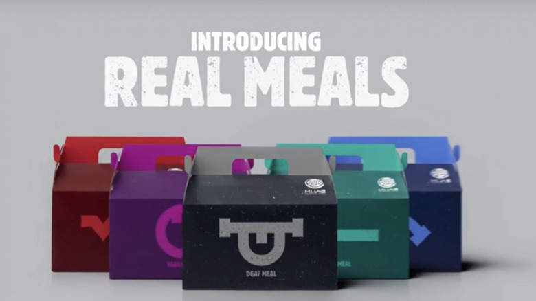 Burger King Real Meals sit on a table next to each other