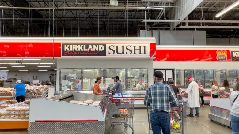 Inside the Costco warehouse store in Issaquah, Washington state.