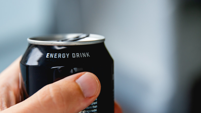top of energy drink can