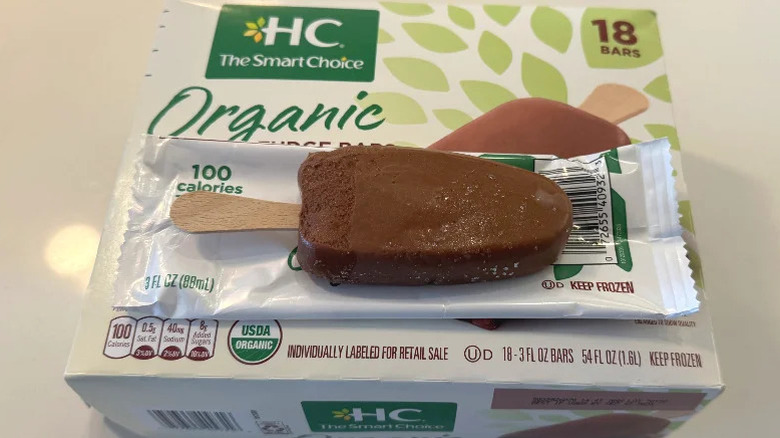 Box of Healthy Choice Organic Fudge Bars on a table