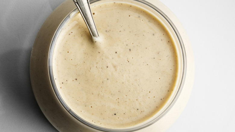 A bowl of goddess dressing