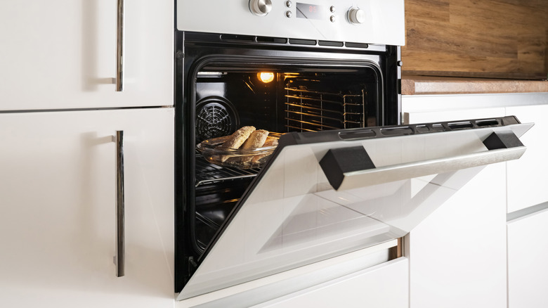an open oven