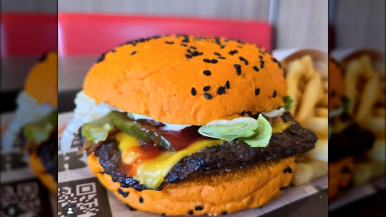 Jack-O-Lantern Whopper sandwich