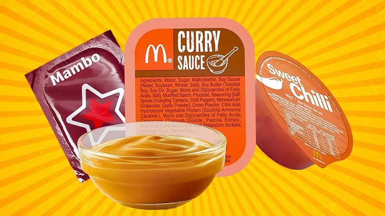 3 mcdonald's sauces on display