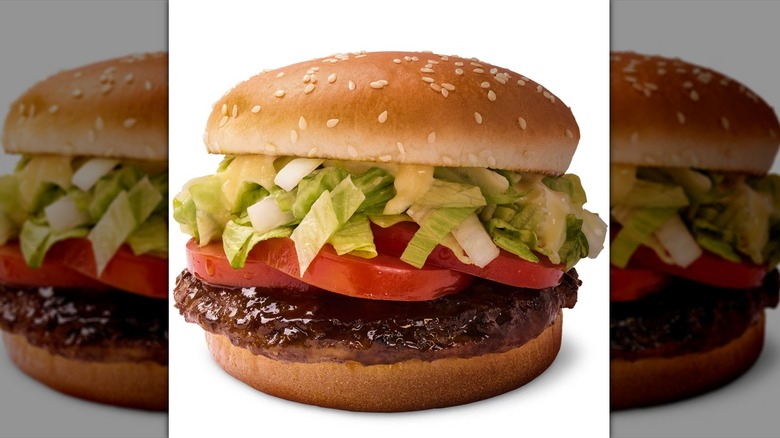 McTeri Teriyaki burger side profile