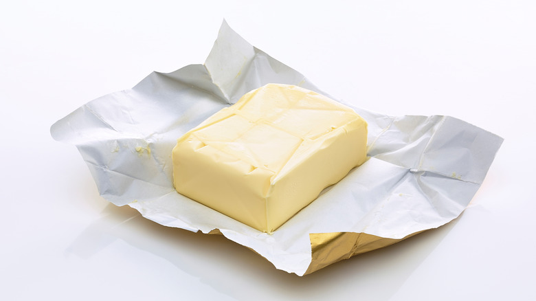 Butter in wrapper