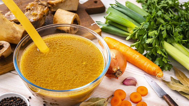 broth paste in bowl