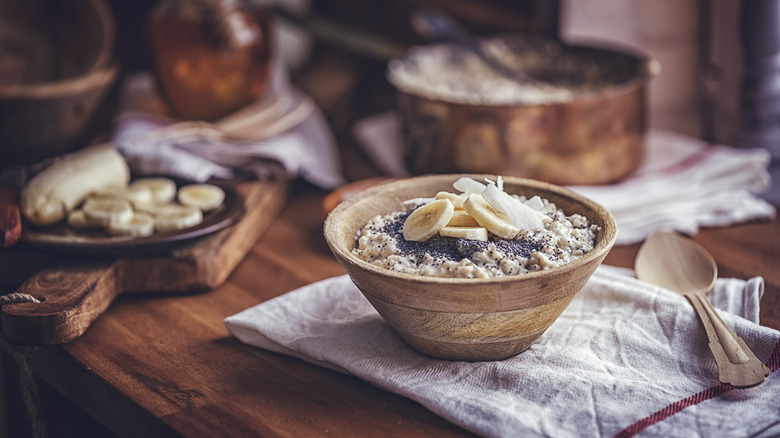 a bowl of oatmeal 