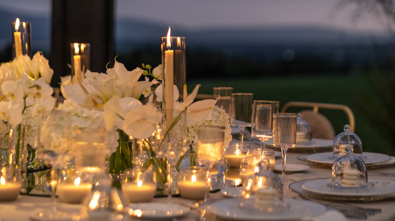 Centerpieces made by combining various elements