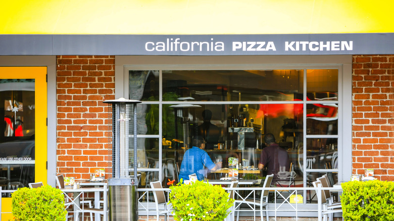 California Pizza Kitchen restaurant exterior and patio