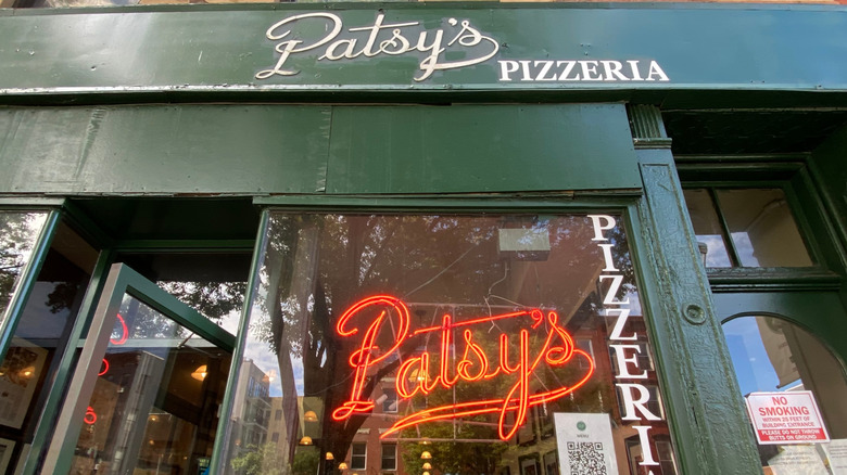 low angle of Patsy's Pizzeria exterior