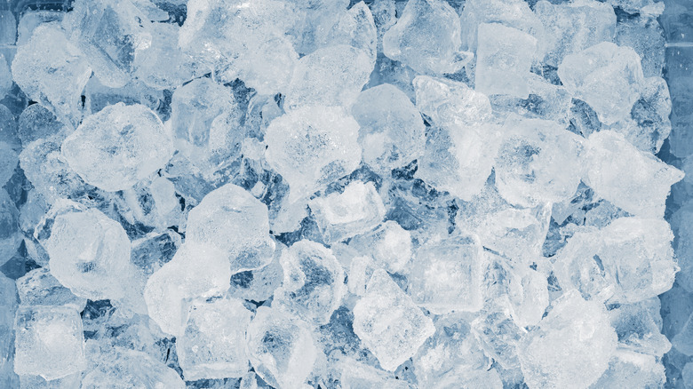 Ice cubes as background
