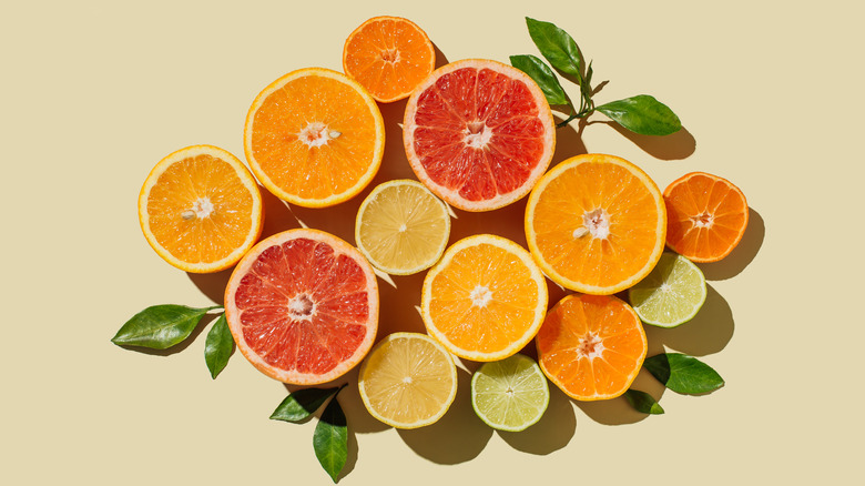 array of sliced citrus