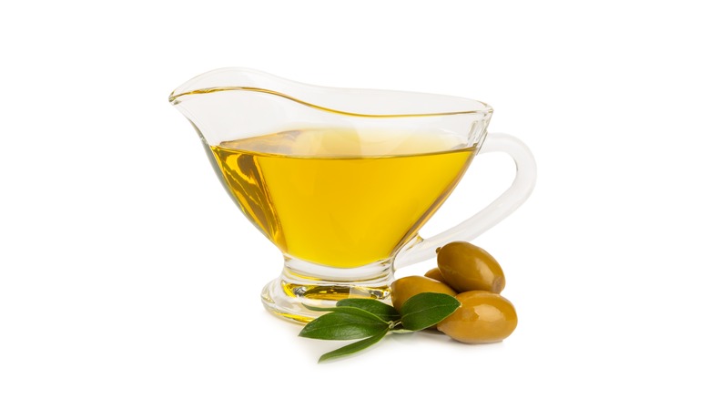 bowl of olive oil