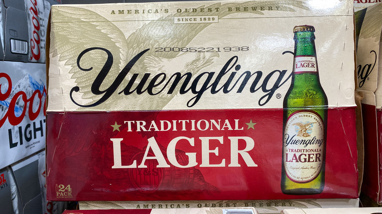 Yuengling truck on scenic road