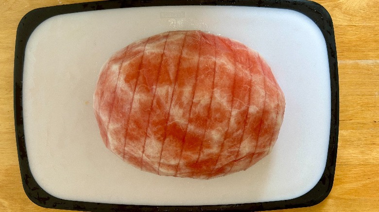 Watermelon sliced into pieces