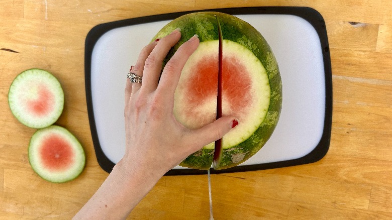 Watermelon cut vertical