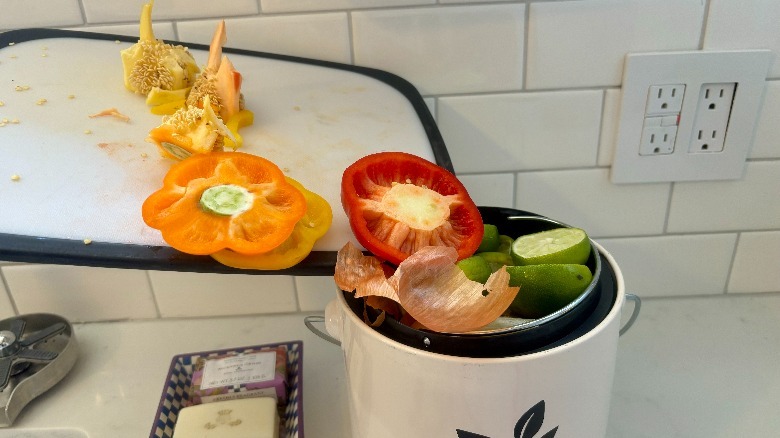 peppers put into compost