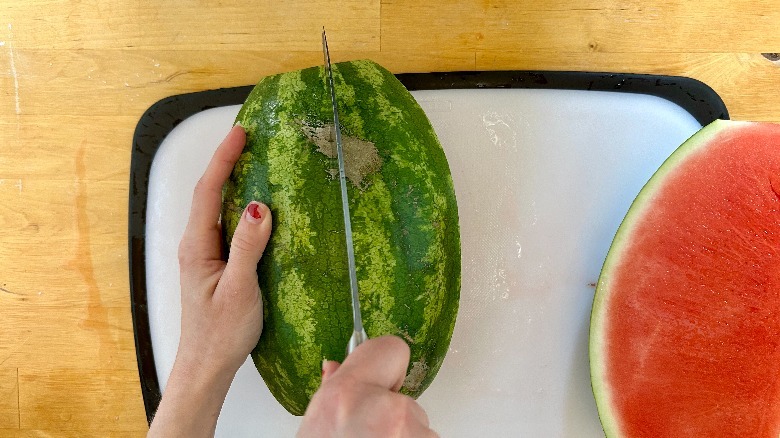 Watermelon cut again